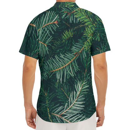 Christmas Tree Print Men's Deep V-Neck Shirt