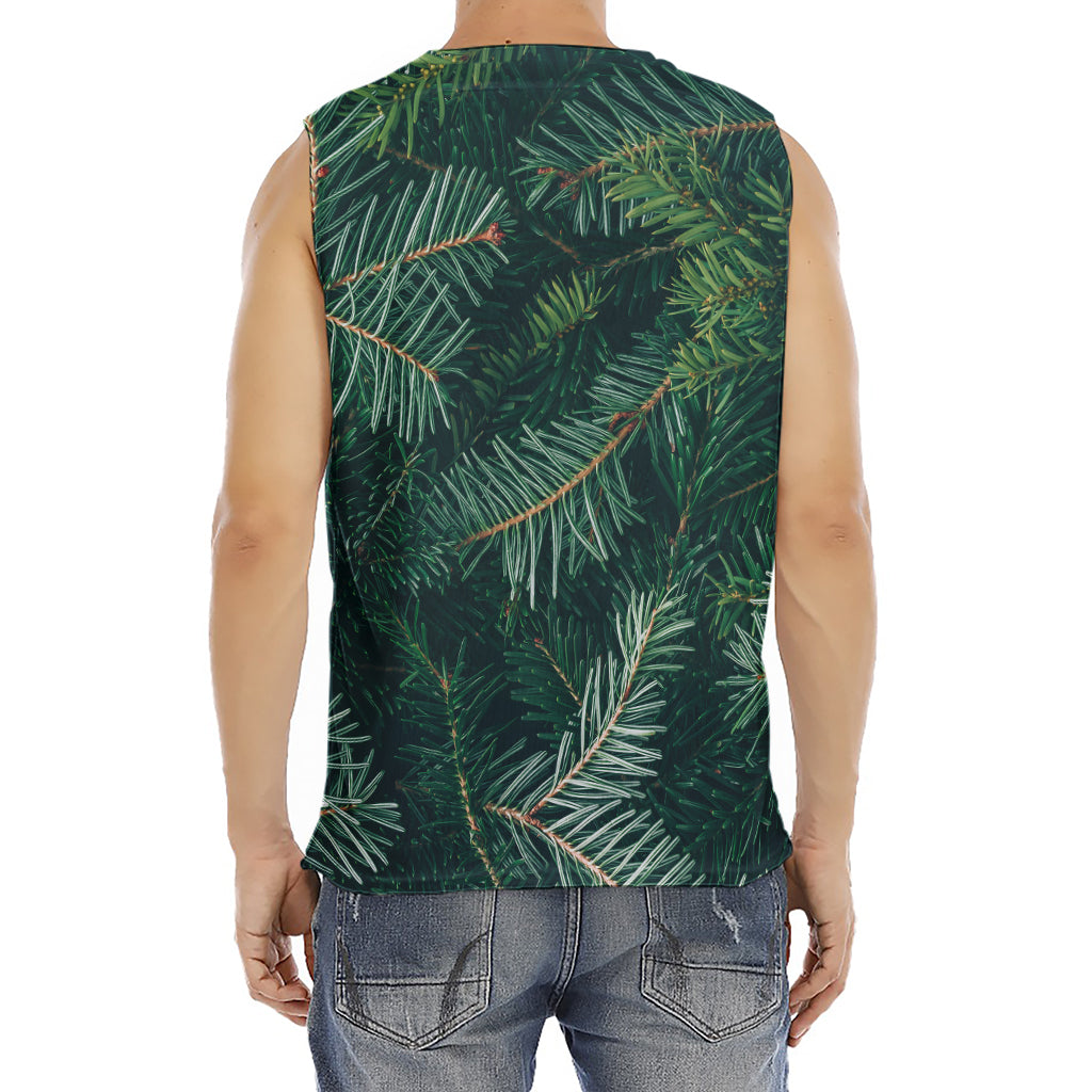 Christmas Tree Print Men's Fitness Tank Top