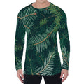 Christmas Tree Print Men's Long Sleeve T-Shirt