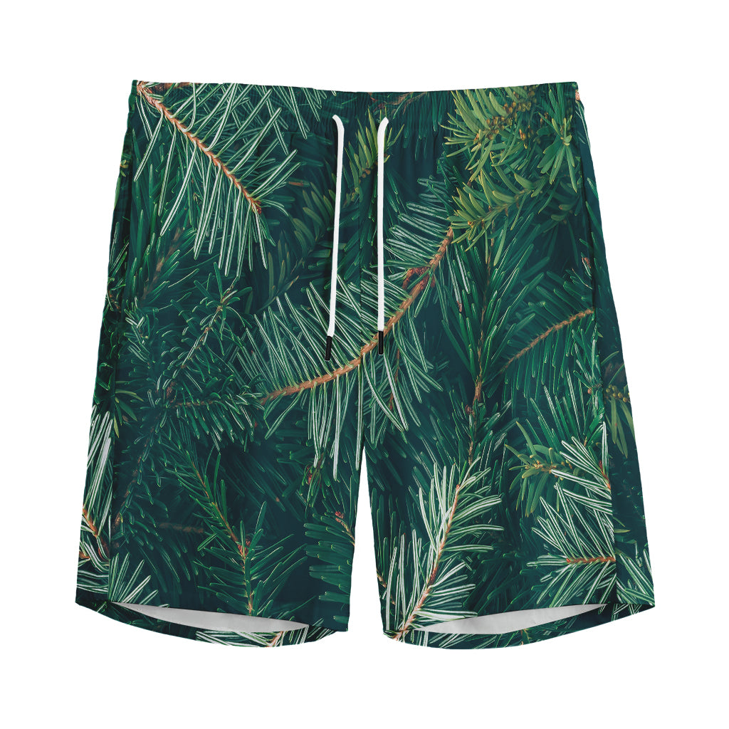 Christmas Tree Print Men's Sports Shorts