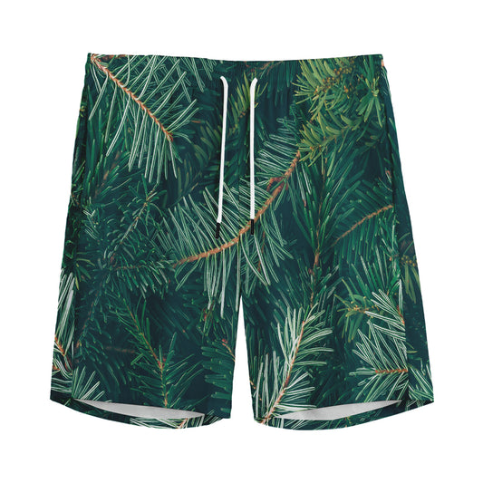Christmas Tree Print Men's Sports Shorts