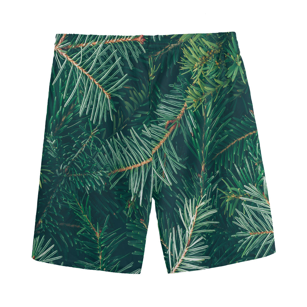 Christmas Tree Print Men's Sports Shorts