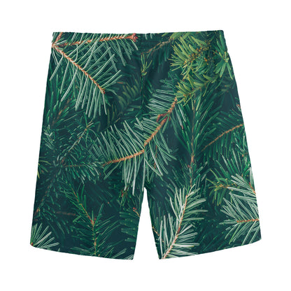 Christmas Tree Print Men's Sports Shorts