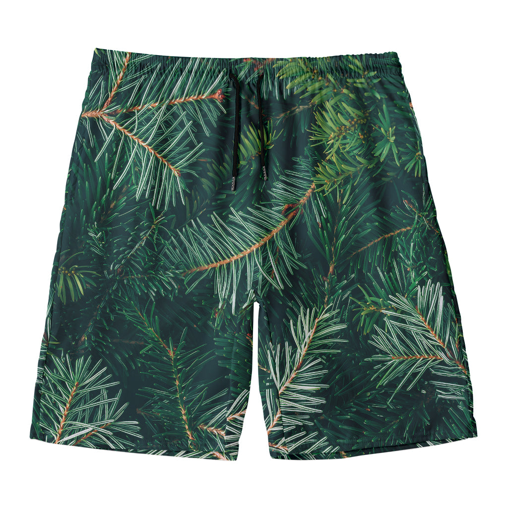 Christmas Tree Print Men's Swim Trunks