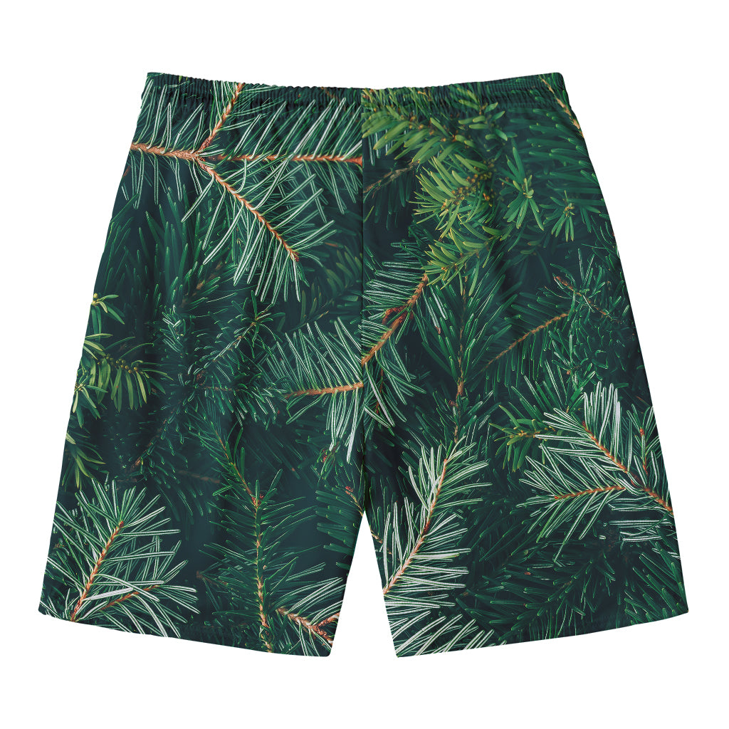 Christmas Tree Print Men's Swim Trunks