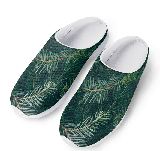 Christmas Tree Print Mesh Casual Shoes