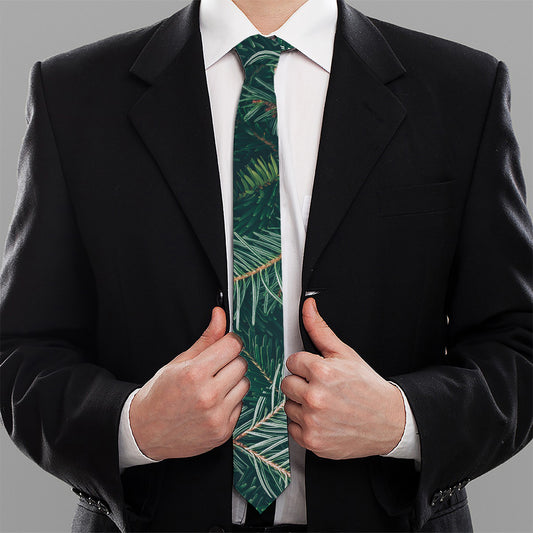 Christmas Tree Print Necktie