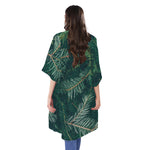Christmas Tree Print Open Front Beach Cover Up