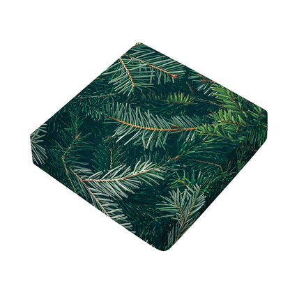 Christmas Tree Print Outdoor Seat Cushion Cover