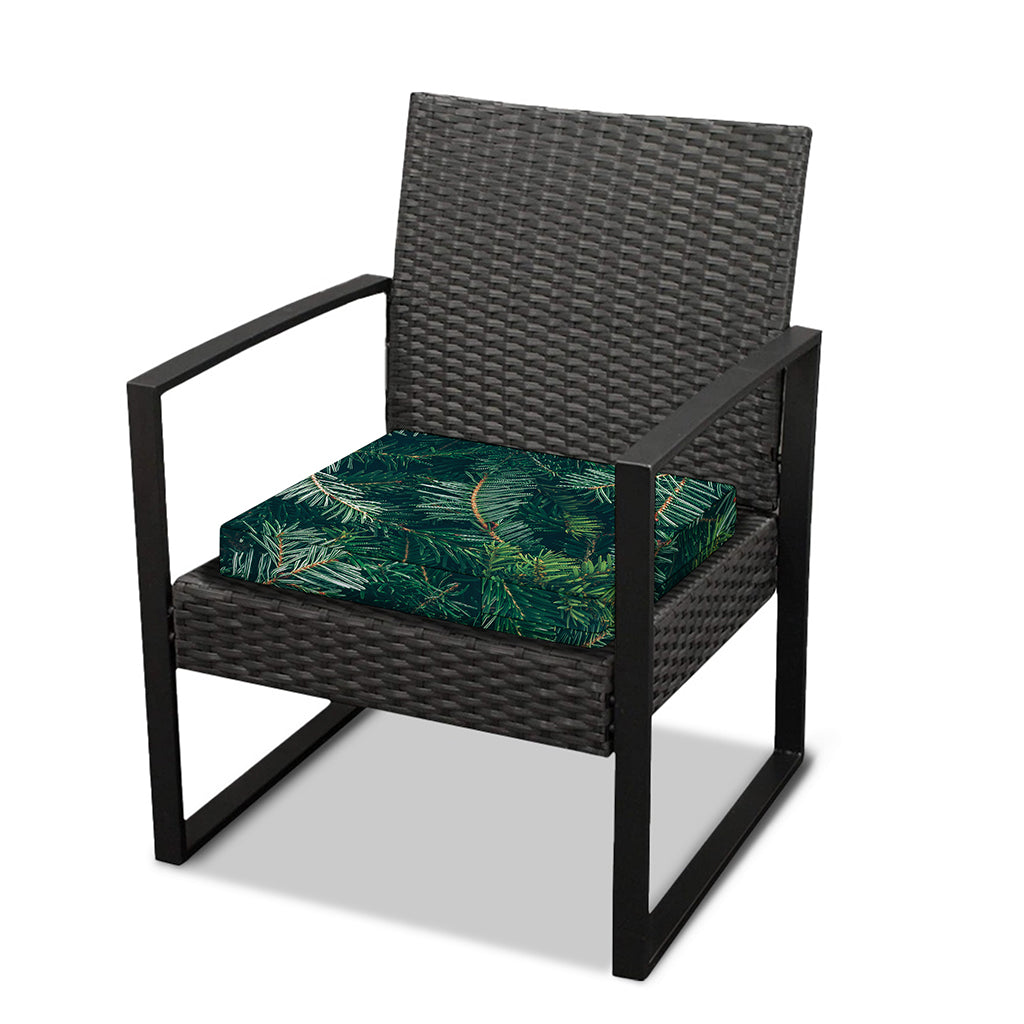 Christmas Tree Print Outdoor Seat Cushion Cover