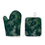 Christmas Tree Print Oven Mitt And Pot Holder Set