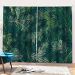 Christmas Tree Print Pencil Pleat Curtains