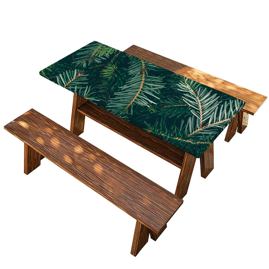 Christmas Tree Print Picnic Table Cover