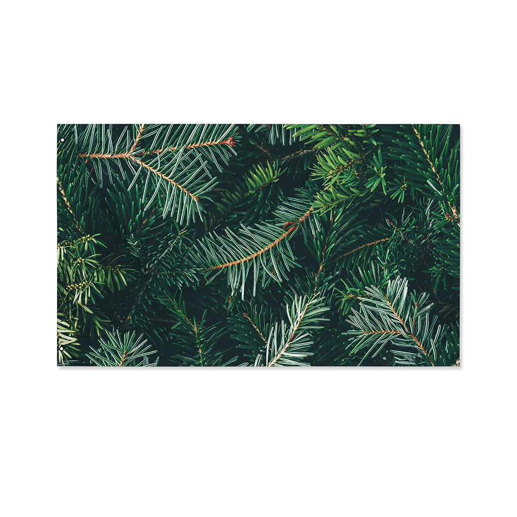 Christmas Tree Print Polyester Flag