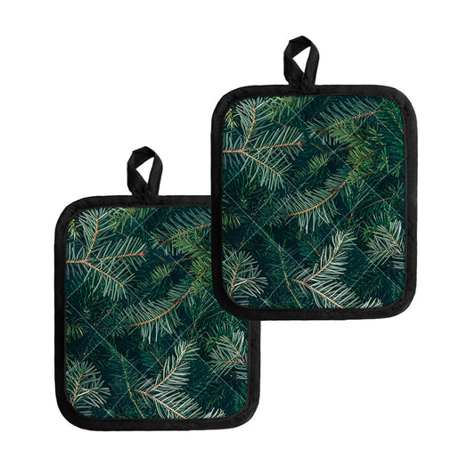 Christmas Tree Print Pot Holders