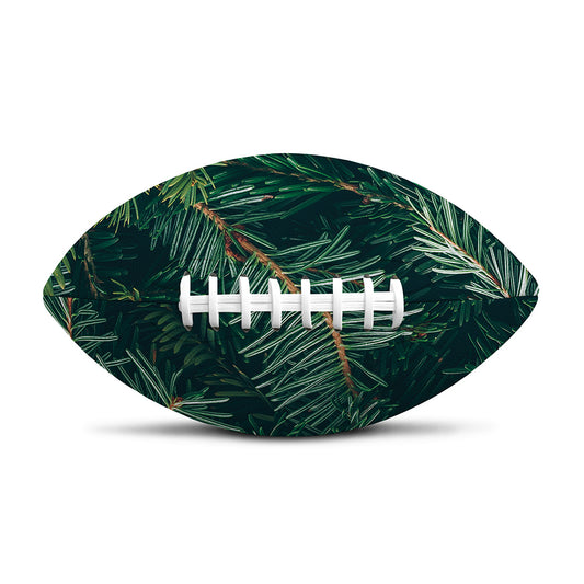 Christmas Tree Print Rugby Ball