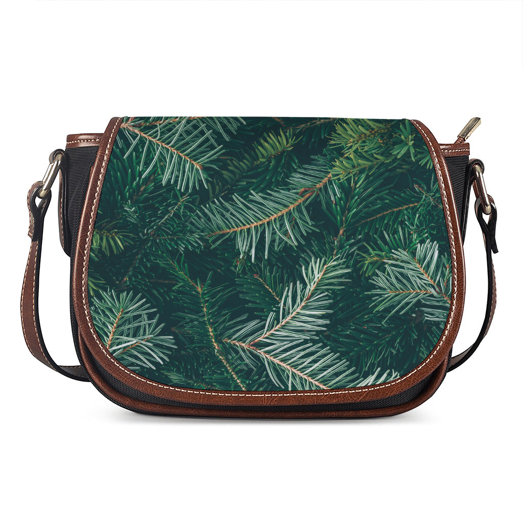 Christmas Tree Print Saddle Bag