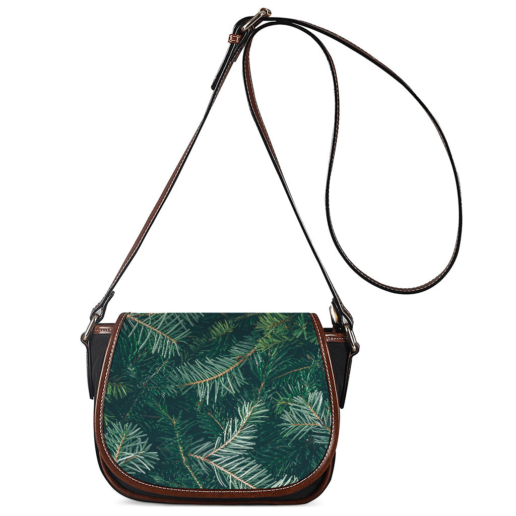 Christmas Tree Print Saddle Bag