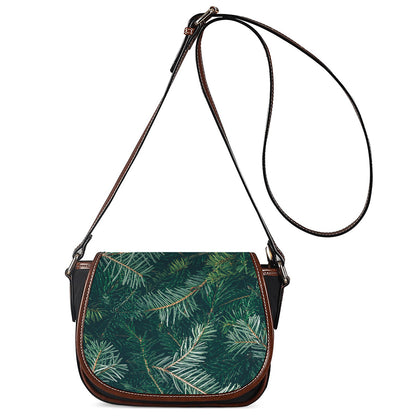 Christmas Tree Print Saddle Bag