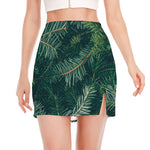 Christmas Tree Print Side Slit Mini Skirt
