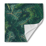 Christmas Tree Print Silk Bandana