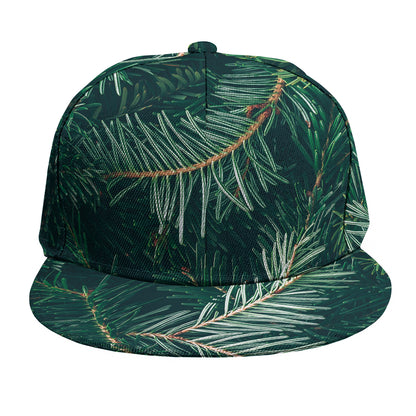 Christmas Tree Print Snapback Cap