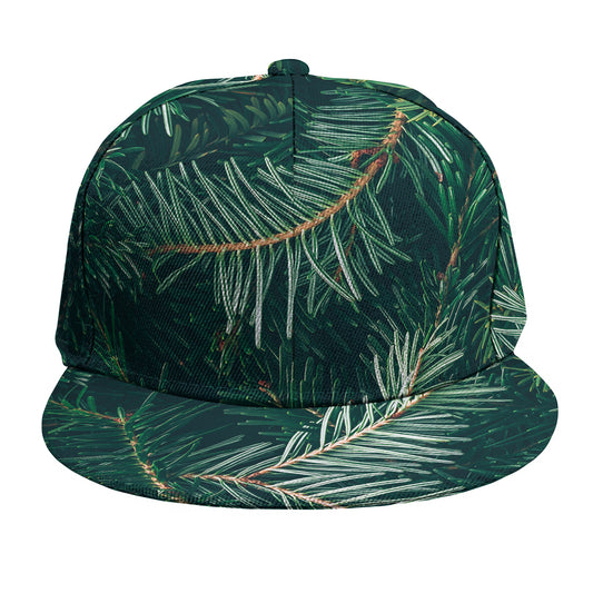Christmas Tree Print Snapback Cap