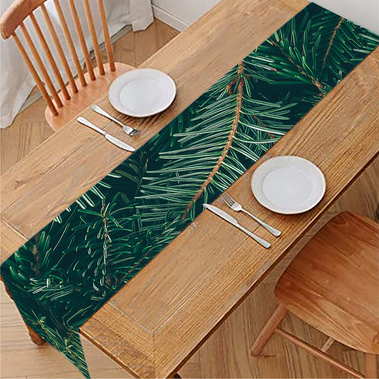 Christmas Tree Print Table Runner