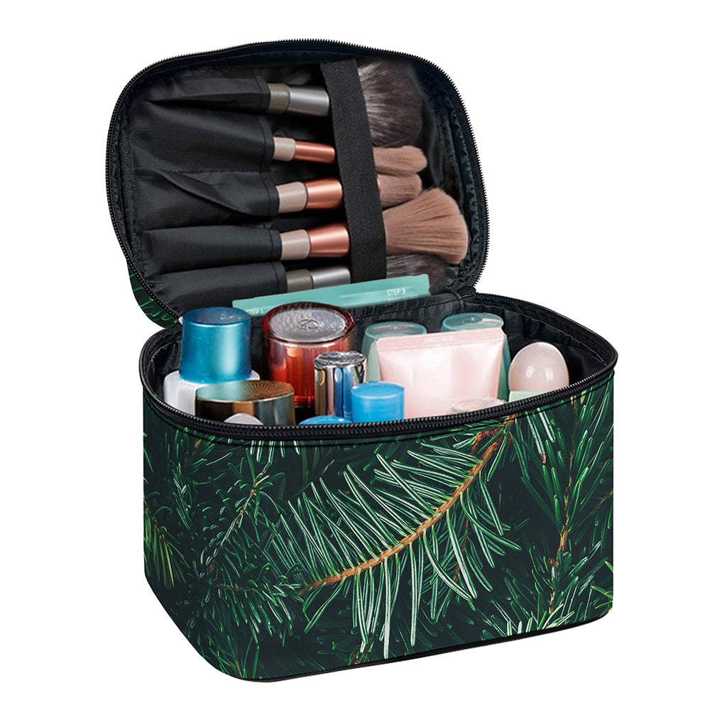Christmas Tree Print Travel Makeup Bag