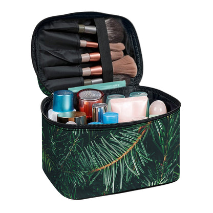 Christmas Tree Print Travel Makeup Bag
