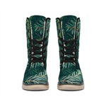 Christmas Tree Print Winter Boots