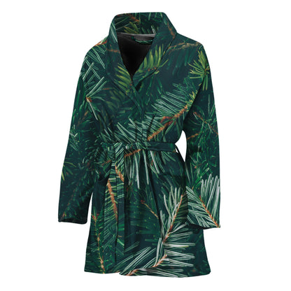 Christmas Tree Print Women's Bathrobe
