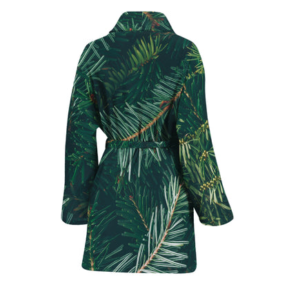 Christmas Tree Print Women's Bathrobe