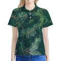 Christmas Tree Print Women's Polo Shirt