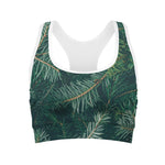 Christmas Tree Print Women's Sports Bra