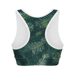 Christmas Tree Print Women's Sports Bra