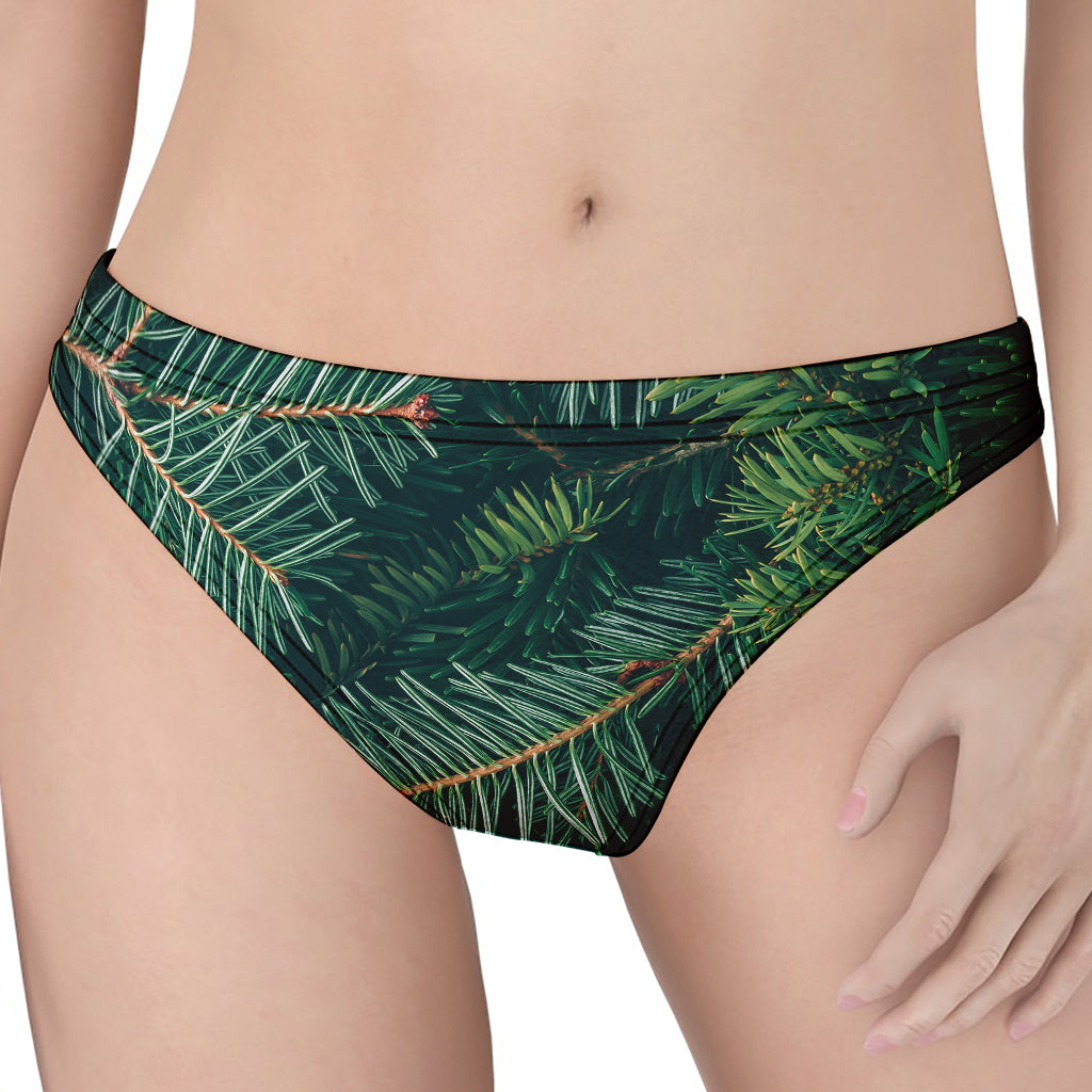 Christmas Tree Print Women's Thong