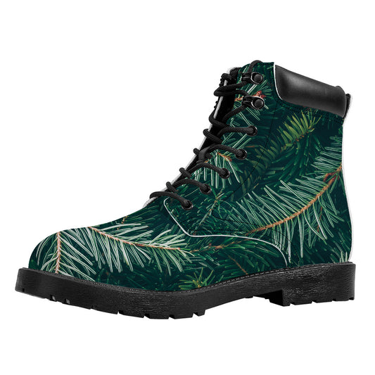 Christmas Tree Print Work Boots