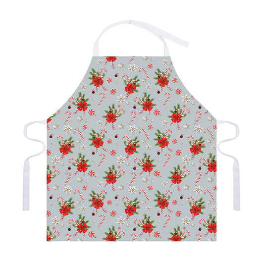 Christmas Winter Holiday Pattern Print Adjustable Apron