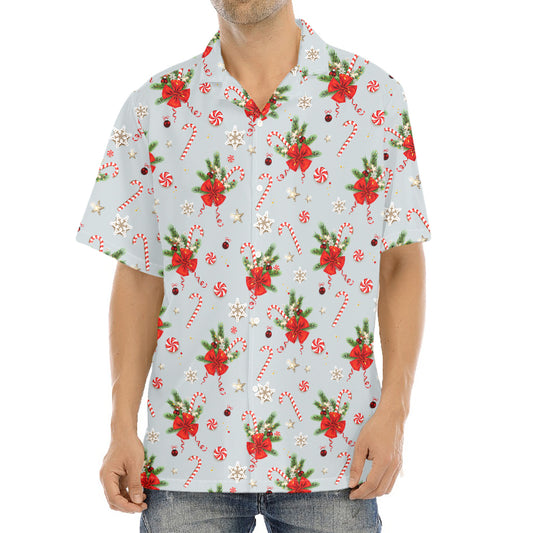 Christmas Winter Holiday Pattern Print Aloha Shirt