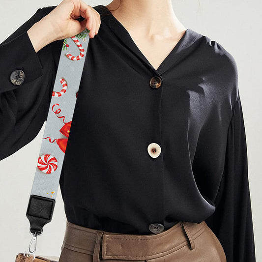 Christmas Winter Holiday Pattern Print Bag Strap