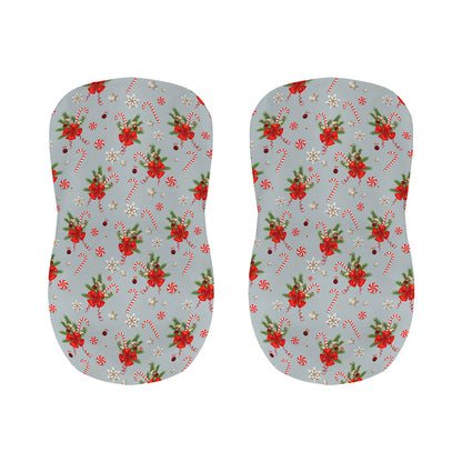 Christmas Winter Holiday Pattern Print Bar Stool Covers