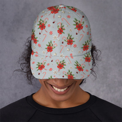Christmas Winter Holiday Pattern Print Baseball Cap