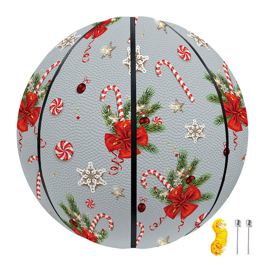 Christmas Winter Holiday Pattern Print Basketball