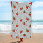 Christmas Winter Holiday Pattern Print Beach Towel