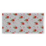 Christmas Winter Holiday Pattern Print Beach Towel