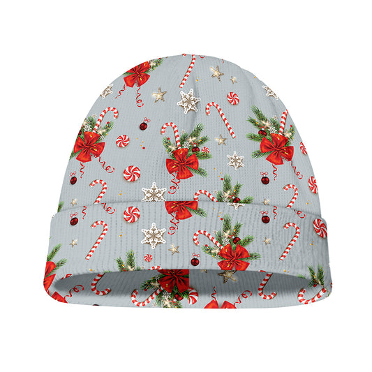 Christmas Winter Holiday Pattern Print Beanie