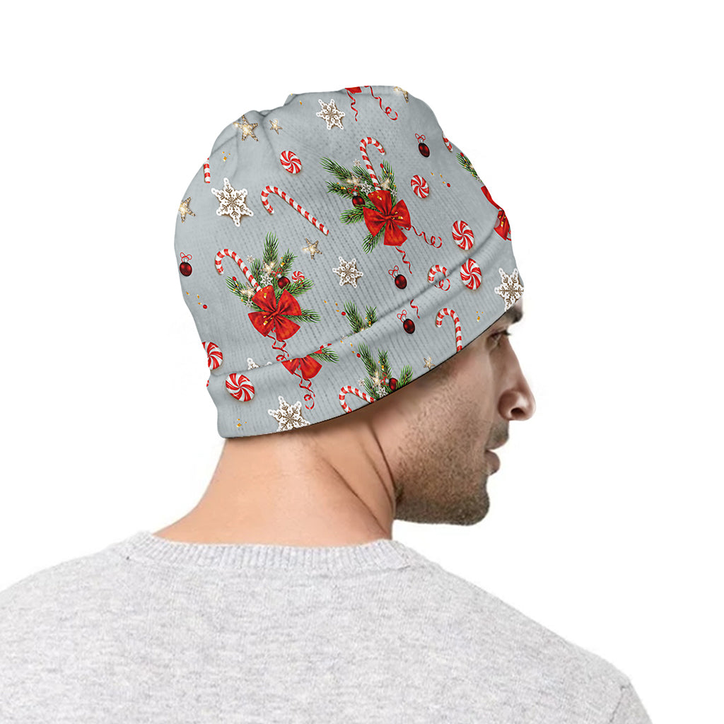 Christmas Winter Holiday Pattern Print Beanie