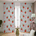 Christmas Winter Holiday Pattern Print Dimout Pencil Pleat Curtains