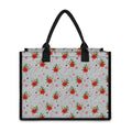 Christmas Winter Holiday Pattern Print Canvas Tote Bag